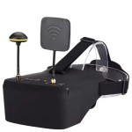 LS-800D mit DVR 5.8G 40CH 5 Zoll 800x480 Diversity Video Headset Eingebauter Akku für RC Racing Drone